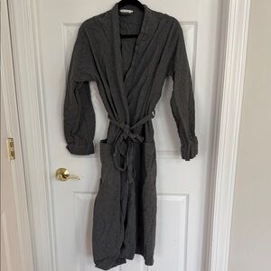 Coyuchi Organic Cotton Gray Robe